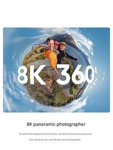 กล้องแอคชั่น Insta360 X4 รุ่นดั้งเดิม หน้าจอ 2.0 นิ้ว ความละเอียด 4K Ultra HD รองรับ WiFi มุมกว้าง 180 องศา โฟกัสคงที่ ช่องใส่การ์ด MicroSD - Product Image 5