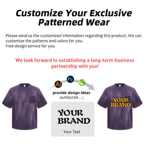 Camiseta de Manga Corta para Hombre, Estilo Vintage, 100% Algodón Lavado, con Bolsillo, Efecto Desgastado, Venta al Por Mayor - Product Image 4