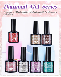 Vernis à ongles gel UV 7,3 ml, effet laser disco coloré, paillettes réfléchissantes, fournisseur de vernis à ongles gel UV, semi-permanent - Product Image 1