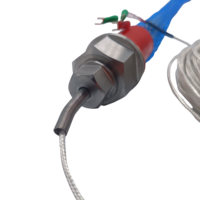 Sensor Industri Grade KLZD KZW-200 PT100 Kawat PTFE Rentang Luas -200C +400C OEM Pengontrol Suhu Baja Tahan Karat 1 Tahun