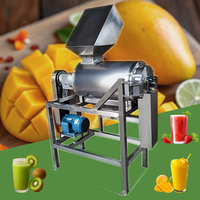 Automatische Mango Jam Pulp Sap Productie Apparatuur Enkelkanaals Appelpulper Fruit Tomatenpuree Mango Pulpmachine