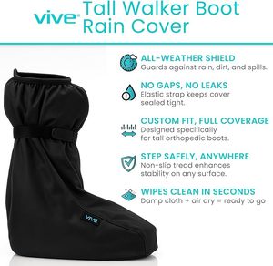 Customized Waterproof Walking <b>Boot</b> <b>Cover</b> for Medical Orthopedic Brace and Cast, Rain Snow Outdoor Non-Slip Protection - Product Image 3