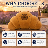 Peluche OEM Capybara Croissant, Animal en Peluche en Forme de Croissant de Boulangerie, Jouet Squishy, Cadeau, Fabricant de Jouets en Peluche Personnalisés
