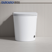 S007 WC intelligent électrique entièrement automatique avec abattant large à ouverture automatique, design moderne pour salle de bain