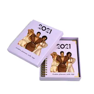 2024 2025 Free Sample Custom Woman Gift Daily Cuaderno Libretas Agenda Cahiers Journal Notebook Spiral Planner Printing