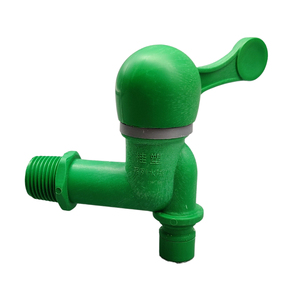 โรงงานผลิตก๊อกน้ำห้องน้ำพลาสติก ABS สีเขียว DN15 ราคาถูก รับผลิตแบบ OEM - Product Image 2