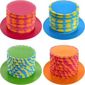 Sombrero de copa para fiesta de <span class=keywords><strong>Nochevieja</strong></span> al por mayor, sombreros de acordeón, sombreros de copa de cartón, papel plegable para sombreros de disfraces, suministros para fiestas - Product Image 6