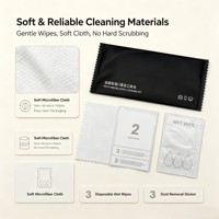 Suministro Directo de Fábrica, Acabado Premium, Impresión de Logotipo Personalizado, Soporte para Teléfono Móvil y Tableta, Precio de Fábrica, Kits de Limpieza Personalizados