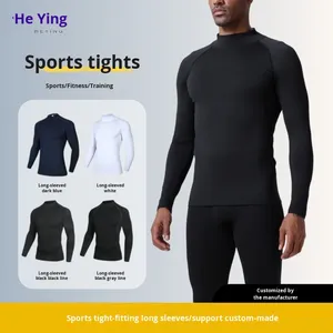 <span class=keywords><strong>Ski</strong></span>, randonnée, alpinisme, entraînement physique, instructeur, vêtements <span class=keywords><strong>de</strong></span> sport pour hommes, manches longues, col haut, tricot uni, anti-boulochage, respirant - Product Image 5