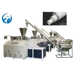 Máquinas de extrusão para fabricação de tubos duplos de PVC CPVC de alta produção com 16-40 mm de diâmetro para tubos de conduíte elétrico