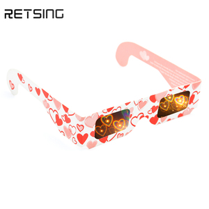 <span class=keywords><strong>Lunettes</strong></span> de fête à effets lumineux <span class=keywords><strong>prismatiques</strong></span>, logo personnalisé, feux d'artifice, <span class=keywords><strong>lunettes</strong></span> de diffraction jetables en carton - Product Image 3