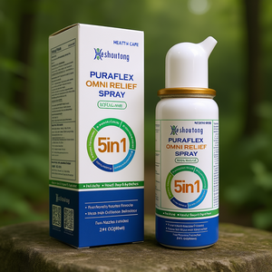 Heshoutong PuraFlex Omni Relief Spray 60ml, soulagement naturel rapide de la douleur nasale pour enfants et adultes, soins corporels - Product Image 2
