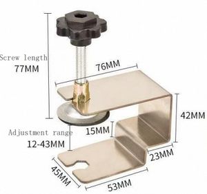 Kit de Adaptadores de Abrazaderas de Instalación para Frentes de Cajones de Acero Inoxidable Universal, Clip de Fijación Ajustable en Pulgadas para Trabajos en Madera - Product Image 5