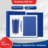 Coffrets cadeaux publicitaires personnalisés écologiques modernes pour entreprises, souvenirs d'entreprise, vente en gros, thermos, stylo, carnet