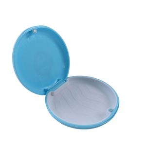 Estuche de almacenamiento Dental de alineador de Ortodoncia con cojín de silicona y estuche de retención de <span class=keywords><strong>dentadura</strong></span> redonda de espejo para uso doméstico - Product Image 2
