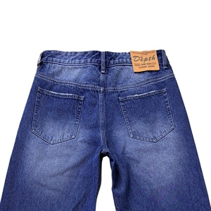 <span class=keywords><strong>Jeans</strong></span> larghi da uomo indaco personalizzati di alta qualità per la moda primavera autunno alla moda - Product Image 4