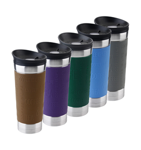 Taza de café al vacío de acero inoxidable, taza de viaje de oficina con <span class=keywords><strong>manga</strong></span> de goma, 400ml - Product Image 2