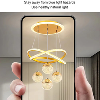 Usine directe plafond 4 ampoules postmoderne créatif luxe lustre lumières pour salon