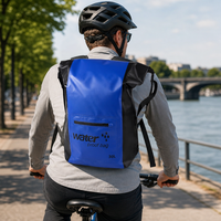 Sac étanche 30L avec séparation humide/sec, sac seau en PVC pour activités de plein air, rafting, natation, plage, sac à dos de rangement