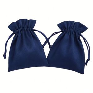 Sac d'emballage personnalisable en flanelle avec logo, biseauté, pour bijoux, écouteurs de téléphone portable, vente en gros, recyclable, pour colliers et montres - Product Image 6