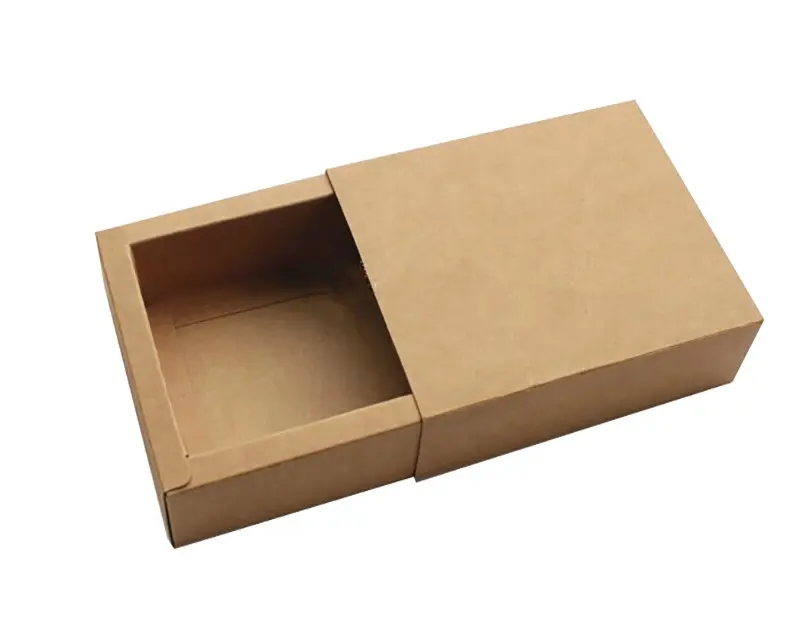 प्राकृतिक ब्राउन क्राफ्ट कागज बक्से के लिए नारियल तेल चेहरे की सफाई साबुन पैकेजिंग हस्तनिर्मित साबुन उपहार बॉक्स