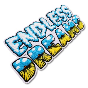 Custom Manufacturer Denim Crest and Distressed Style Patch Chenille Embroidered Patch - Product Image 1