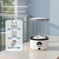 Mini-lave-linge électrique portable, nouveau design pliable pour dortoir, usage domestique, sous-vêtements et chaussettes pour bébé