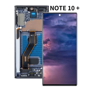 Écran LCD de remplacement original pour Samsung Note 10 Plus avec châssis, pièces de réparation OLED tactiles pour téléphone portable, vente en gros - Product Image 1
