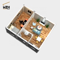 Maison mobile préfabriquée en conteneur modulaire pliable et portable de 20 pieds pour la vente aux Philippines, Porto Rico