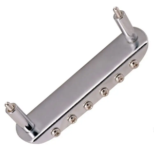 Puente de <span class=keywords><strong>Guitarra</strong></span> Jazz Master de Metal Cromado para Guitarras Estilo Jazz Master, Jaguar y Mustang, Accesorios para <span class=keywords><strong>Guitarra</strong></span> - Product Image 4