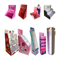 Benutzer definierte Supermarkt Papier Stapel Spielzeug Papier Regal Stehende Display Racks Milch Wellpappe Pop Karton Display Box Mit Haken Display