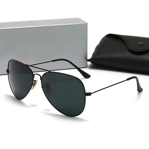 Gafas de Sol Unisex con Marco Metálico y Lentes de Espejo, Modelo <span class=keywords><strong>3025</strong></span>, Protección UV, Diseño Clásico y Elegante - Product Image 1