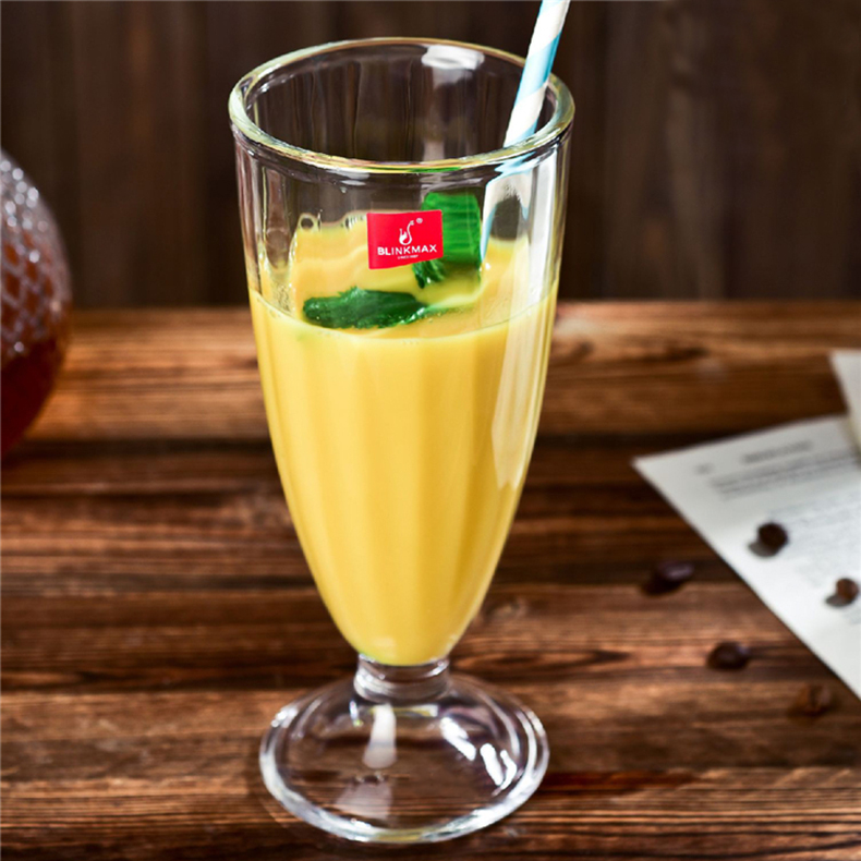370ml 12oz Bubble tea milkshake ice cream drinking cocktail glassware Restaurant Wedding Flutes goblet Beverages Beer Glasses