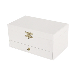 Caja de música de bailarina de madera de lujo de 7 pulgadas, joyero blanco puro personalizado con canción de manivela para regalos de cumpleaños - Product Image 3