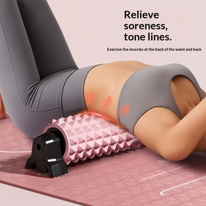 FDFIT Duvara Monte Edilebilir Vakumlu Fırça Başlıklı Köpük Rulo EVA Yoga Sütunu Yüksek Yoğunluklu Sırt Masaj Rulosu Derin Doku Kas Gevşemesi için - Product Image 3