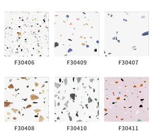 <span class=keywords><strong>Azulejos</strong></span> de Porcelana Cerámica <span class=keywords><strong>para</strong></span> Baño y <span class=keywords><strong>Cocina</strong></span>, Económicos, Tipo Terrazo, 300x300mm, Acabado Mate, Partículas <span class=keywords><strong>Grandes</strong></span> - Product Image 5