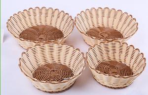 Panier à fruits et légumes multifonction en rotin PE <span class=keywords><strong>vintage</strong></span> fait à la main avec une tolérance de haute précision pour un usage domestique, hôtelier et en restauration - Product Image 2