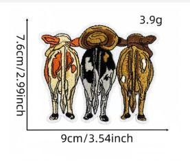 <span class=keywords><strong>Pegamento</strong></span> de fusión en caliente Highland Cow Scottish ganado apliques DIY coser <span class=keywords><strong>parches</strong></span> bordados <span class=keywords><strong>para</strong></span> <span class=keywords><strong>ropa</strong></span> sombreros accesorios occidentales - Product Image 2