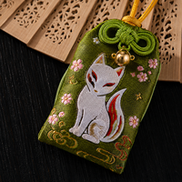 Fabricante de Omamori, Bolsa de Amuletos de Buena Suerte, Omamori Bordado, Amuletos Personalizados de la Suerte con Oración y Deseo Japonés