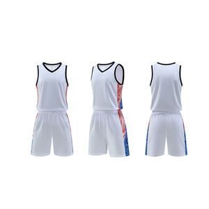 827 Polyester sneldrogend T-shirt Kleding Basketbalpak Singlet voor dames Grote maten vestshirt Sportkleding Ademend basketbal - Product Image 2
