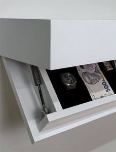 Coffre-fort <span class=keywords><strong>dissimulé</strong></span> <span class=keywords><strong>pour</strong></span> la maison ou le bureau, en MDF, avec étagère <span class=keywords><strong>murale</strong></span> dissimulée et clé de sécurité, cadeau <span class=keywords><strong>pour</strong></span> la fête des pères - Product Image 5