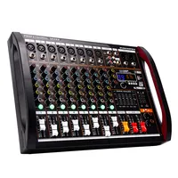 8-Channels Mini Low Noise Sound Mixer Stereo Audio Mixer MIX-428 with Power,  NEW