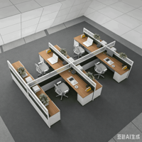 Postes de travail ergonomiques en L de haute qualité pour bureaux, cloisons de travail informatisées pour personnel, vente en gros
