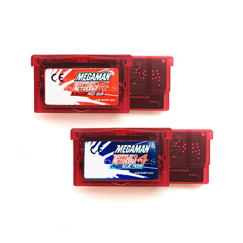 Mega Man Battle Network 4 Red Sun Blue Moon GBA Cartridge