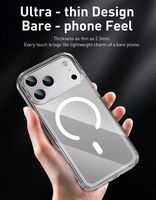 Coque de téléphone en acrylique ultra-transparente, style tendance, pour iPhone 18 17 Pro Max 16 15 14 13 12 11 – Accessoires pour téléphones mobiles (vente en gros)