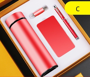 Chai Nước Hiển Thị Nhiệt Độ Logo Theo Yêu Cầu + Sạc Dự Phòng + Bút + Ổ Usb Flash Bộ Quà Tặng Khuyến Mãi - Product Image 5