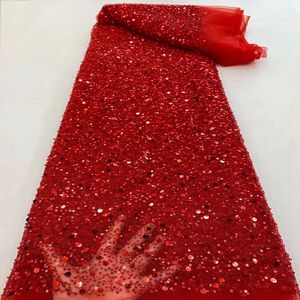 2021 Fashionable Handmade Beaded Embroidered Sequin <strong>Fabric</strong> <strong>Soft</strong> <strong>Lace</strong> <strong>Fabric</strong> Multi-color Optional - Product Image 1