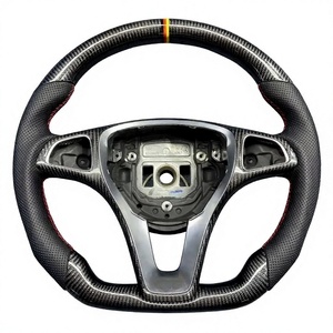 Volante Personalizado de Fibra de Carbono Real para Mercedes-Benz Clase GLC X253 C253 2016 2017 2018 2019 2020 2021 <span class=keywords><strong>2022</strong></span> 2023 - Product Image 4