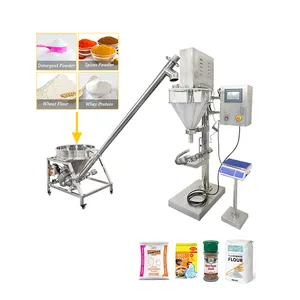 SS 304 Automatic Condiment Flour Chili Cocoa Grounded Coffee Powder Filling Machine Food Grade Powder Filling Machine