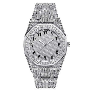 Reloj de Lujo para Hombre 2025 con Diamantes, Cristal de Zafiro, Esfera de 42 mm, Números Arábigos, Resistente al Agua, Tourbillon, Fase Lunar, Acero Inoxidable - Product Image 2